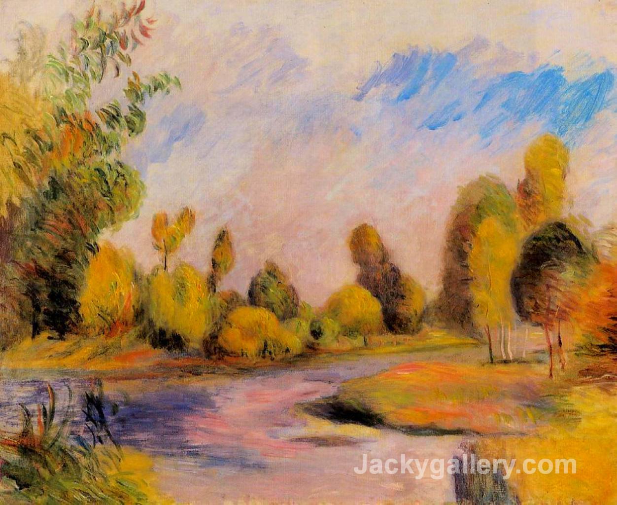 Banks of a River by Pierre Auguste Renoir paintings reproduction